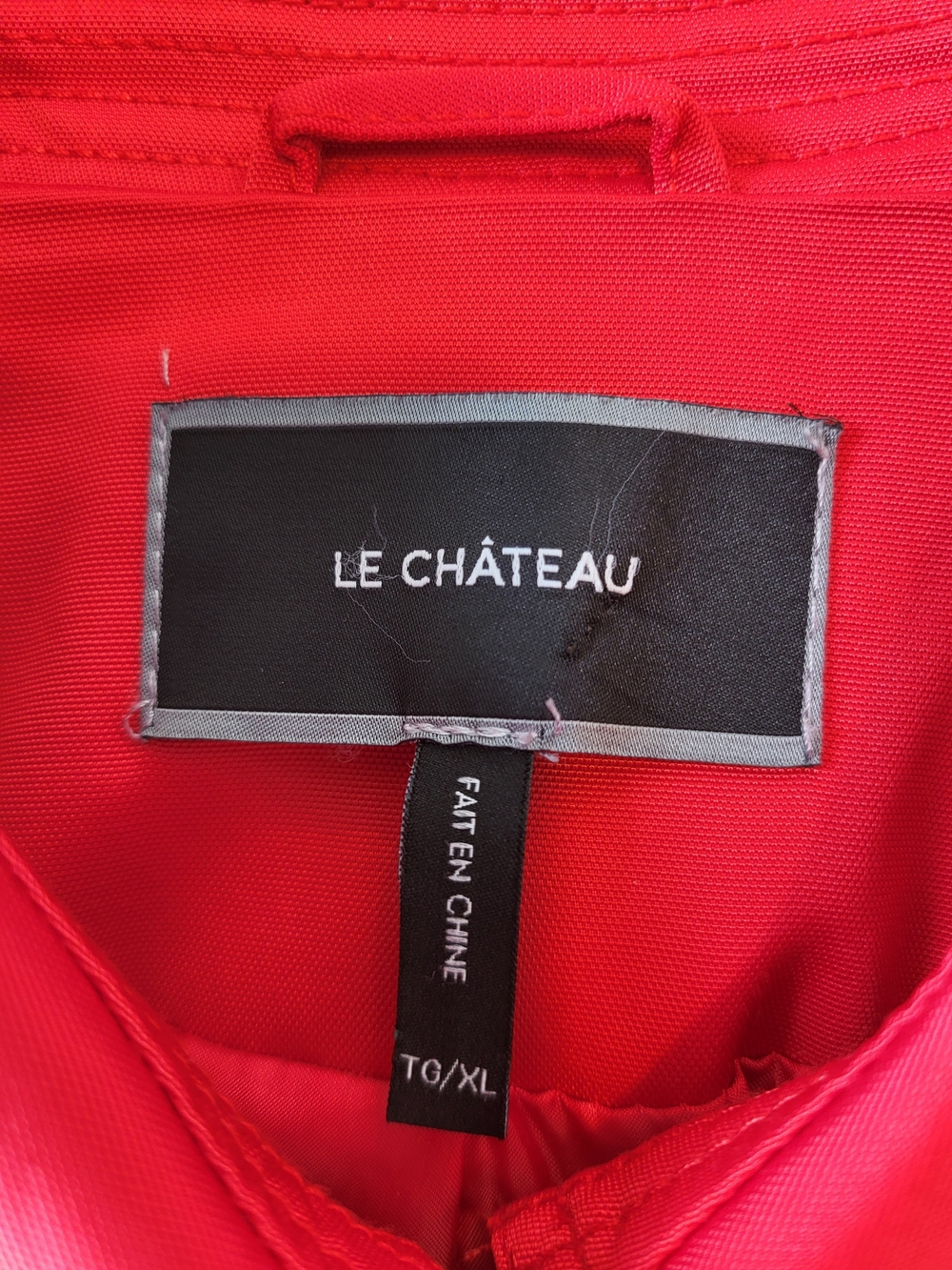 ❤️ le château Classic Red Trench Coat with Belt - Picture 13 of 13